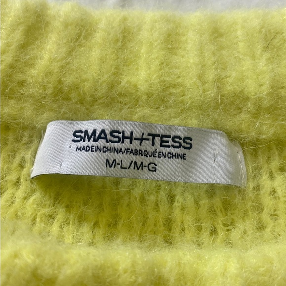 Smash + Tess Lemon Ling Crew  Neck Wool Alpaca Sweater Blend - Picture 2 of 7